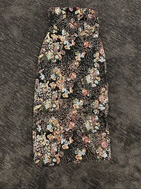 Sam Edelman Black Floral Sequin Dress